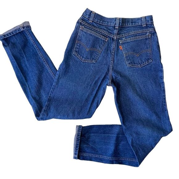 Vintage 80s Levi's Misses Orange Tab Straight Leg High Rise Jeans - Picture 13 of 13